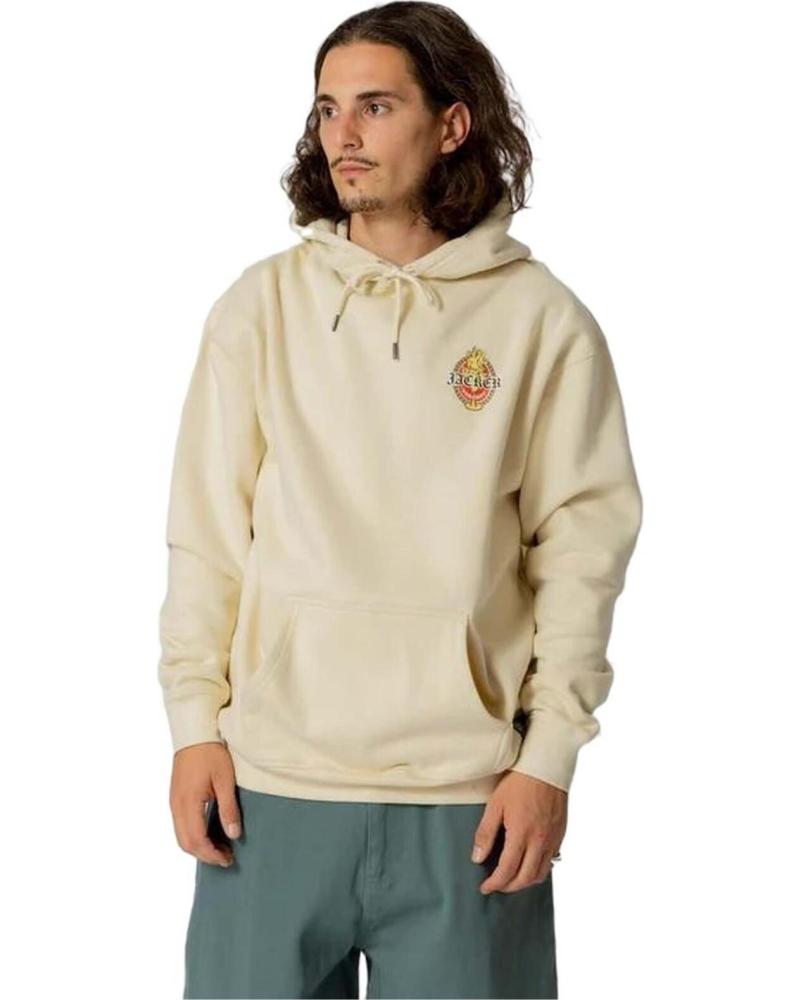 SUDADERA CON CAPUCHA JACKER TROIS GRACES BEIGE BEIGE