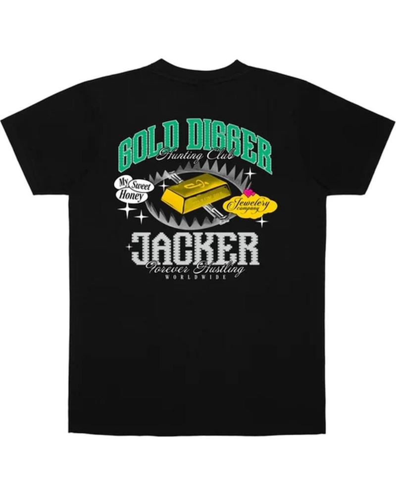 JACKER CAMISETA MANGA CORTA 'GOLD DIGGER GOLD BRICKS' NEGRA NEGRO