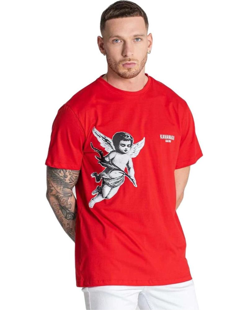 GIANNI KAVANAGH CAMISETA ROJA ANGEL QUERUBÍN MANGA CORTA ROJO