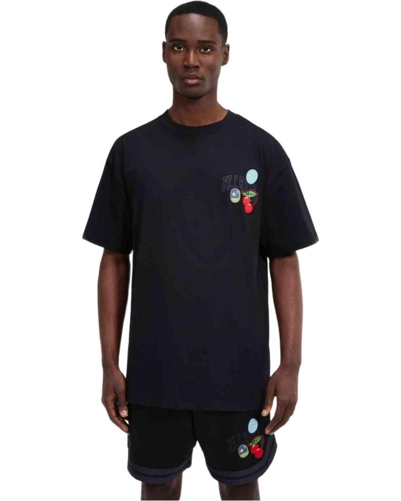 ELLESSE CAMISETA STICKERO TEE NEGRA CON ESTAMPADOS GRÁFICOS NEGRO