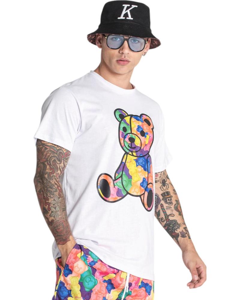 GIANNI KAVANAGH CAMISETA GUMMY REGULAR BLANCA ESTAMPADO OSO MULTICOLOR BLANCO