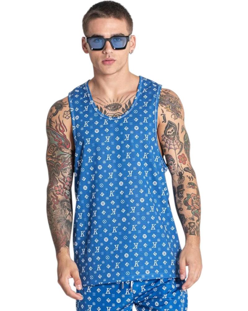 CAMISETA DE TIRANTES GIANNI KAVANAGH MANIA AZUL AZUL