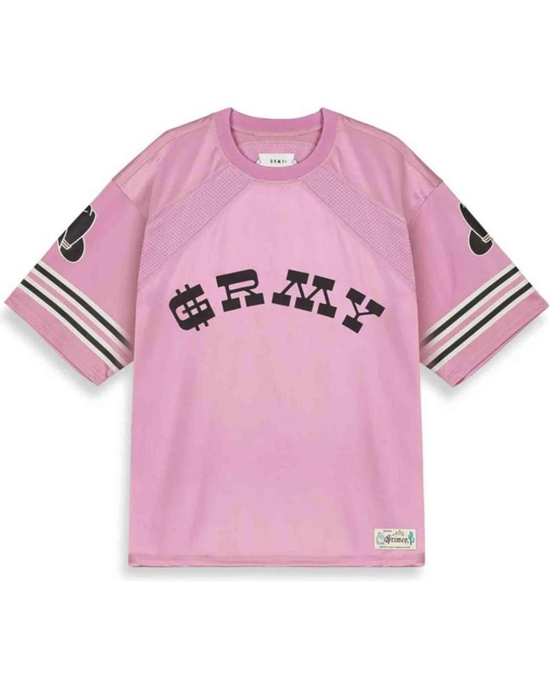 CAMISETA GRIMEY LONE HAND MESH FOOTBALL ROSA MANGA CORTA LOGO GRMY ROSA