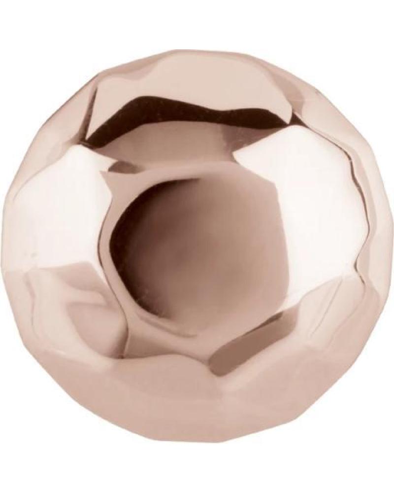 ABALORIO ESFÉRICO BREIL TJ2068 CON ACABADO MARTILLADO ORO ROSA