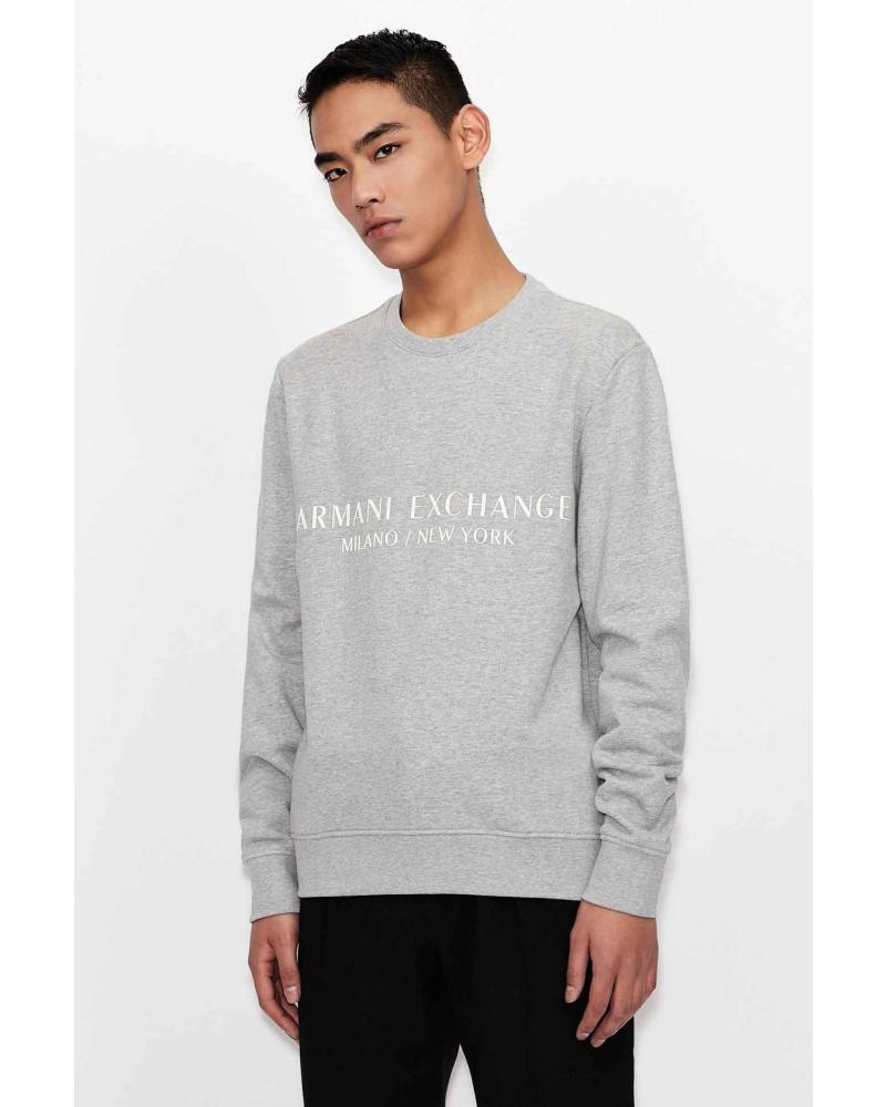 SUDADERA HOMBRE ARMANI EXCHANGE AX 8NZM88ZJKRZ GRIS GRIS