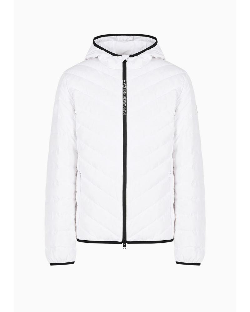 CAZADORA CON CAPUCHA EMPORIO ARMANI 8NPB14PNE1Z BLANCA BLANCO