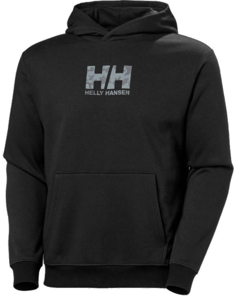 SUDADERA CON CAPUCHA HELLY HANSEN MODELO 54158 NEGRA NEGRO