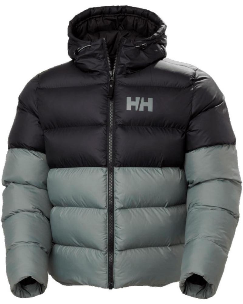 HELLY HANSEN CHAQUETA DE PLUMA PUFFER 53523 NEGRA Y GRIS MULTICOLOR