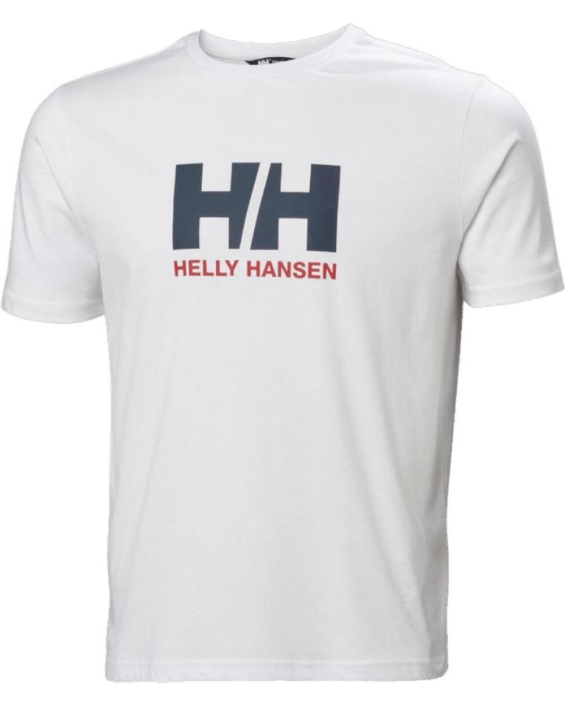 CAMISETA DE HOMBRE HELLY HANSEN 30396 BLANCA CON LOGO BLANCO