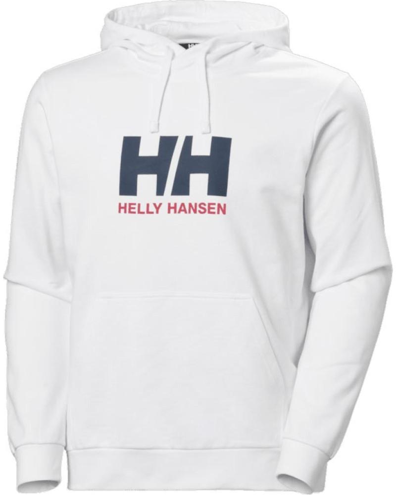 SUDADERA CON CAPUCHA HELLY HANSEN LOGO HH 30394 BLANCA BLANCO