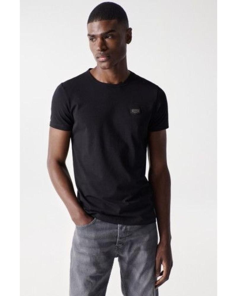 SALSA CAMISETA NEGRA DE ALGODÓN CON LOGO MODELO 21002958 NEGRO