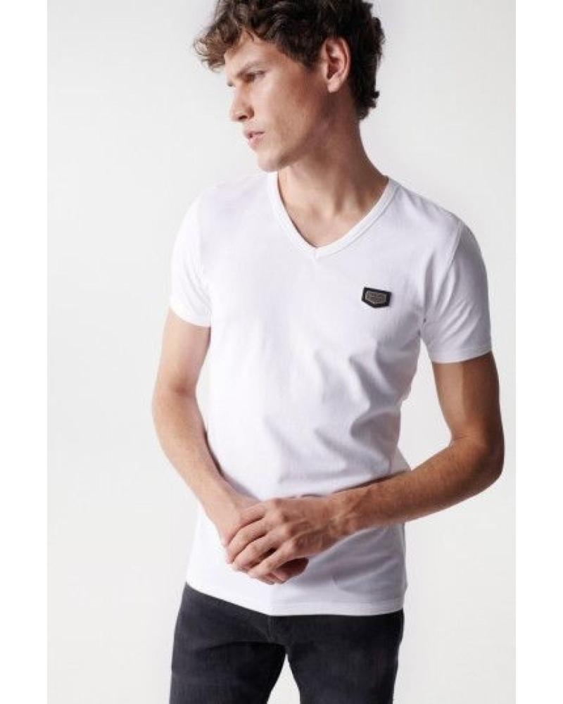 CAMISETA SALSA V-NECK 21002957 BLANCA BLANCO