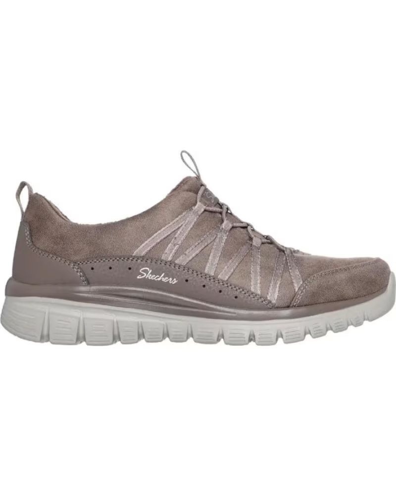 Skechers Zapatillas Graceful Cozy Hug Dark Taupe Microleather