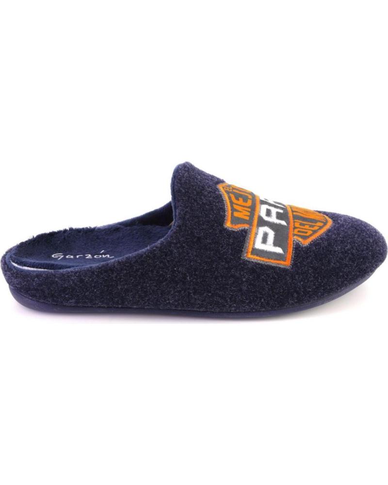 ZAPATILLAS DE CASA GARZON MODELO 8359 279 AZUL MARINO 'MEJOR PAPÁ' AZUL MARINO