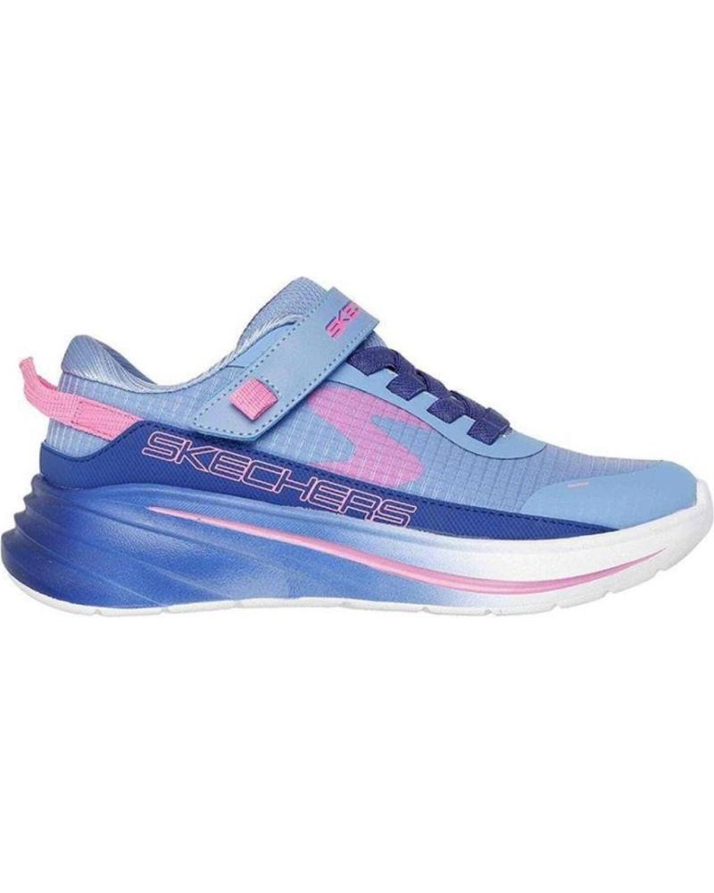 ZAPATILLAS SKECHERS WAVE 92 303571L-BLNV AZULES PARA NIÑA AZUL