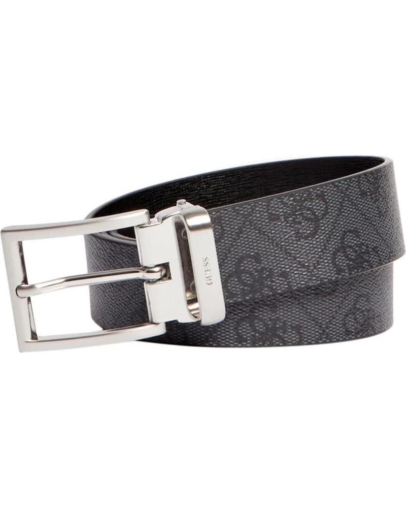 GUESS JEANS CINTURÓN BM7541LEA35 CON HEBILLA METÁLICA NEGRO