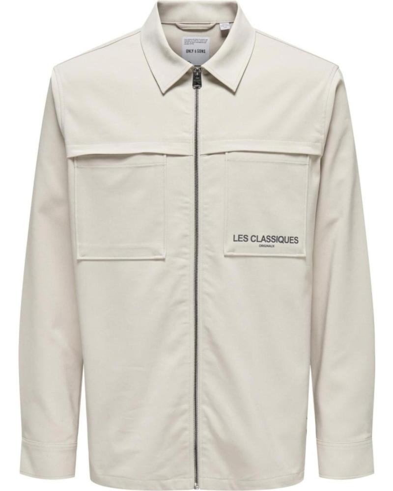 CHAQUETA CAMISERA ONLY 22030840 BEIGE BEIGE