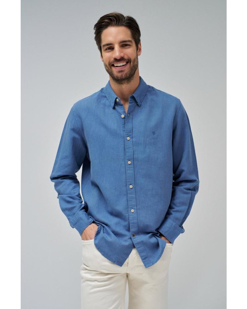 CAMISA CASUAL HOMBRE SALSA 21005685 AZUL AZUL