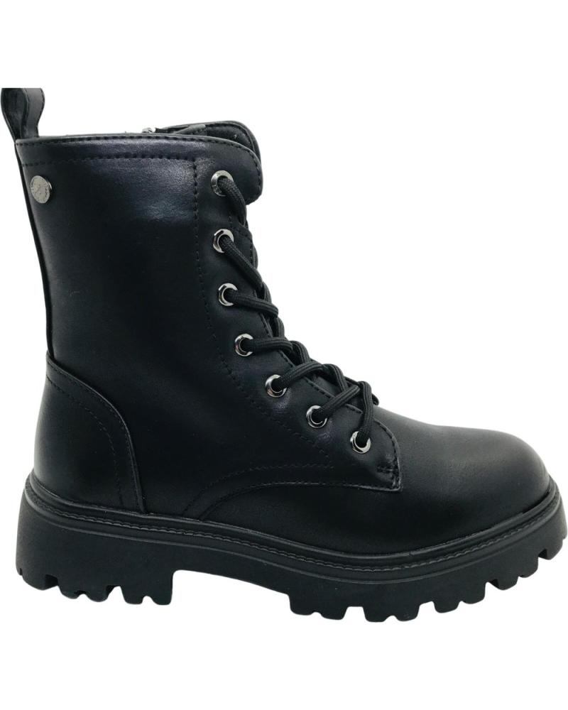 BOTÍN MILITAR XTI 144658 NAS NEGRO CON CORDONES NEGRO