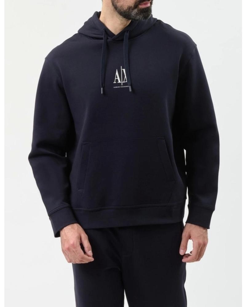 SUDADERA CON CAPUCHA ARMANI EXCHANGE AX XM000369AF10818 AZUL AZUL