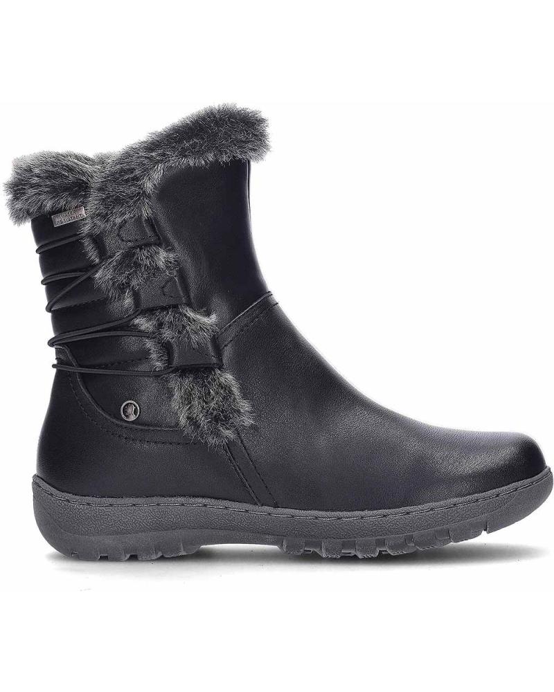 CORONEL TAPIOCCA BOTAS T711 IMPERMEABLES NEGRAS CON FORRO DE PELO NEGRO