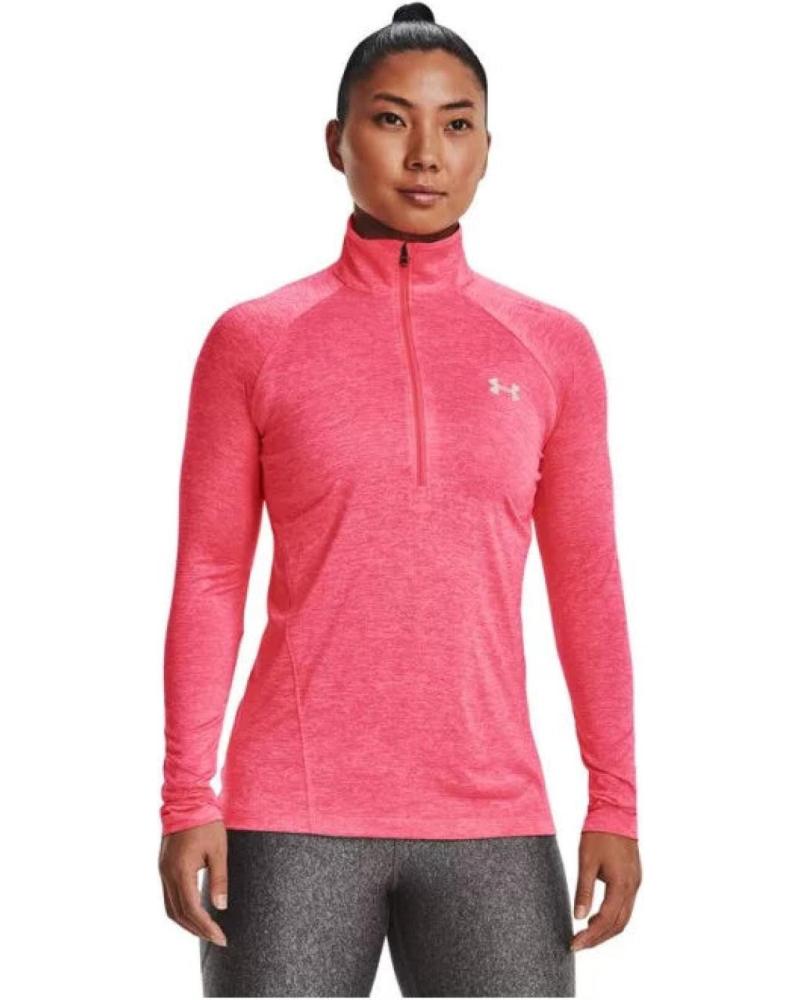 UNDER ARMOUR CAMISETA RUNNING MANGA LARGA HALF-ZIP 1320128 ROSA ROSA
