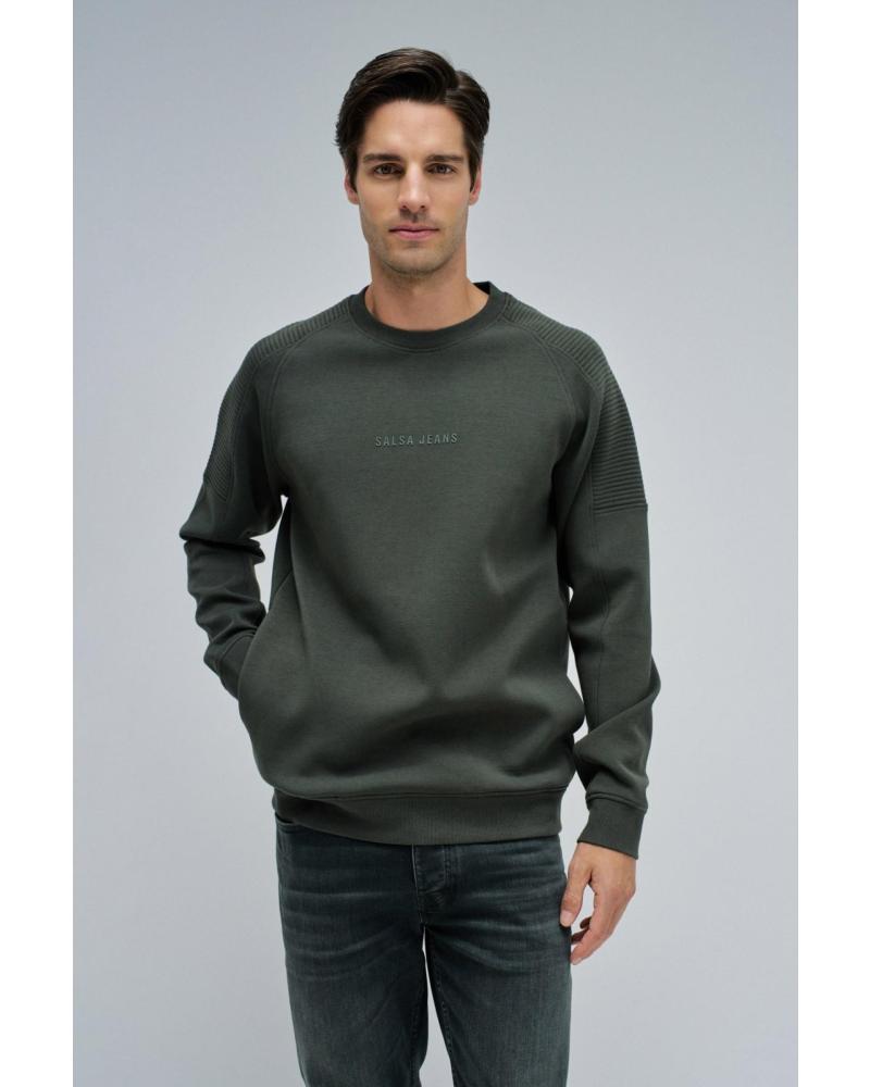 SUDADERA CUELLO REDONDO SALSA 21010283 - GRIS GRIS