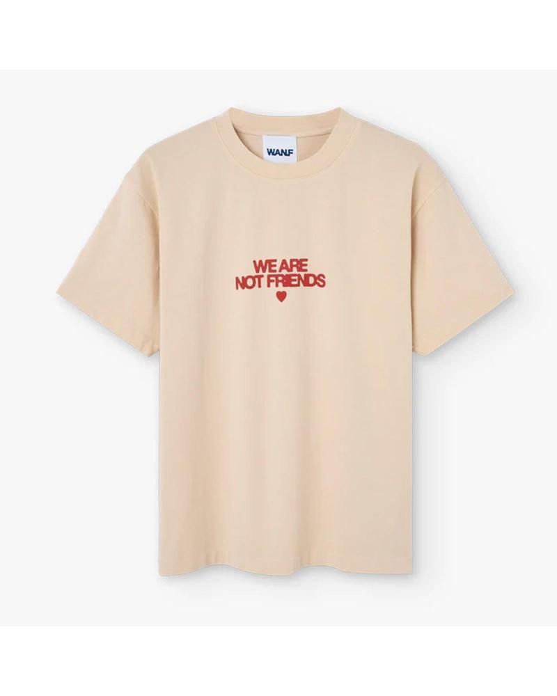 CAMISETA WE ARE NOT FRIENDS 'OFF BOLD LOVE' BEIGE NAN