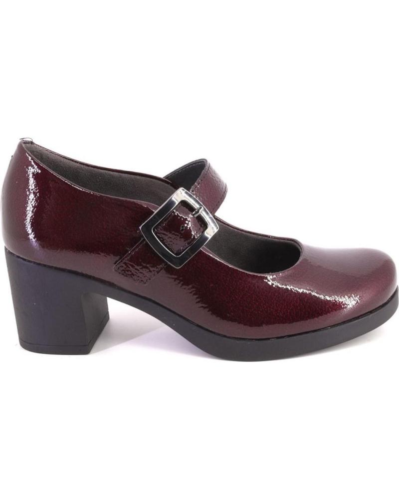 MERCEDITAS PITILLOS 30100 MARY JANES EN CHAROL BURDEOS CON TACÓN BURDEOS