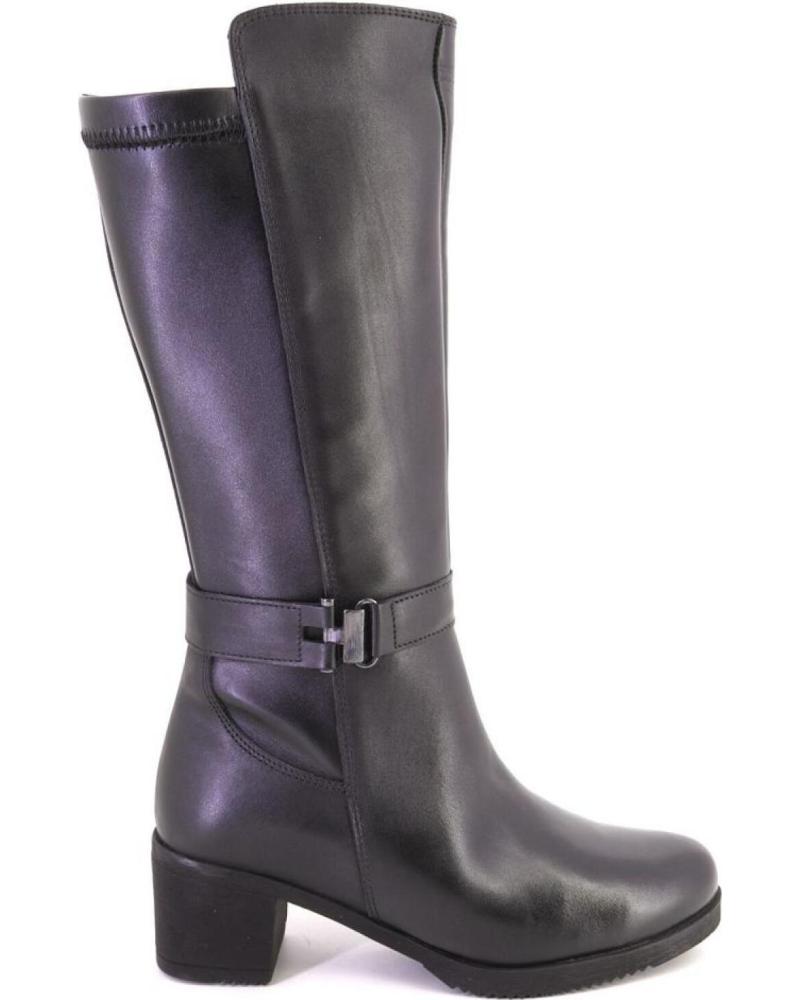 BOTAS TREINTAS L1304 DE PIEL NEGRA NEGRO