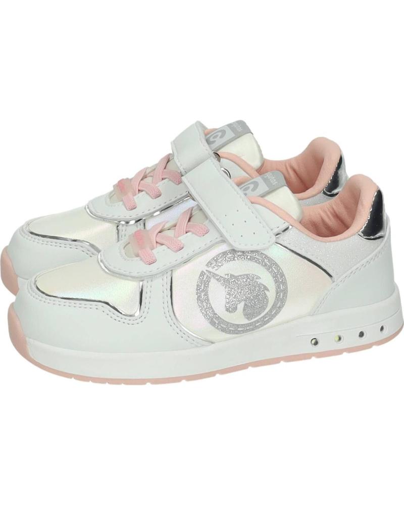 ZAPATILLAS CONGUITOS 325005 UNICORNIO CON LUCES BLANCO ROSA WHITE