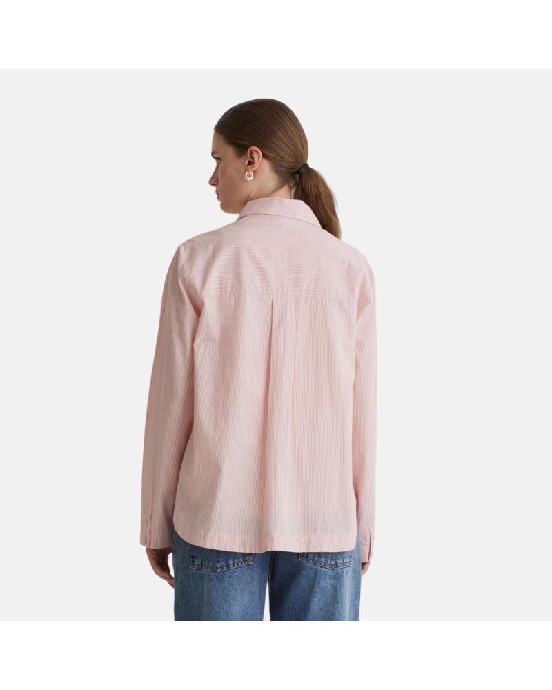 CAMISA YERSE PARA MUJER MANGA LARGA - ROSA CLARO NAN