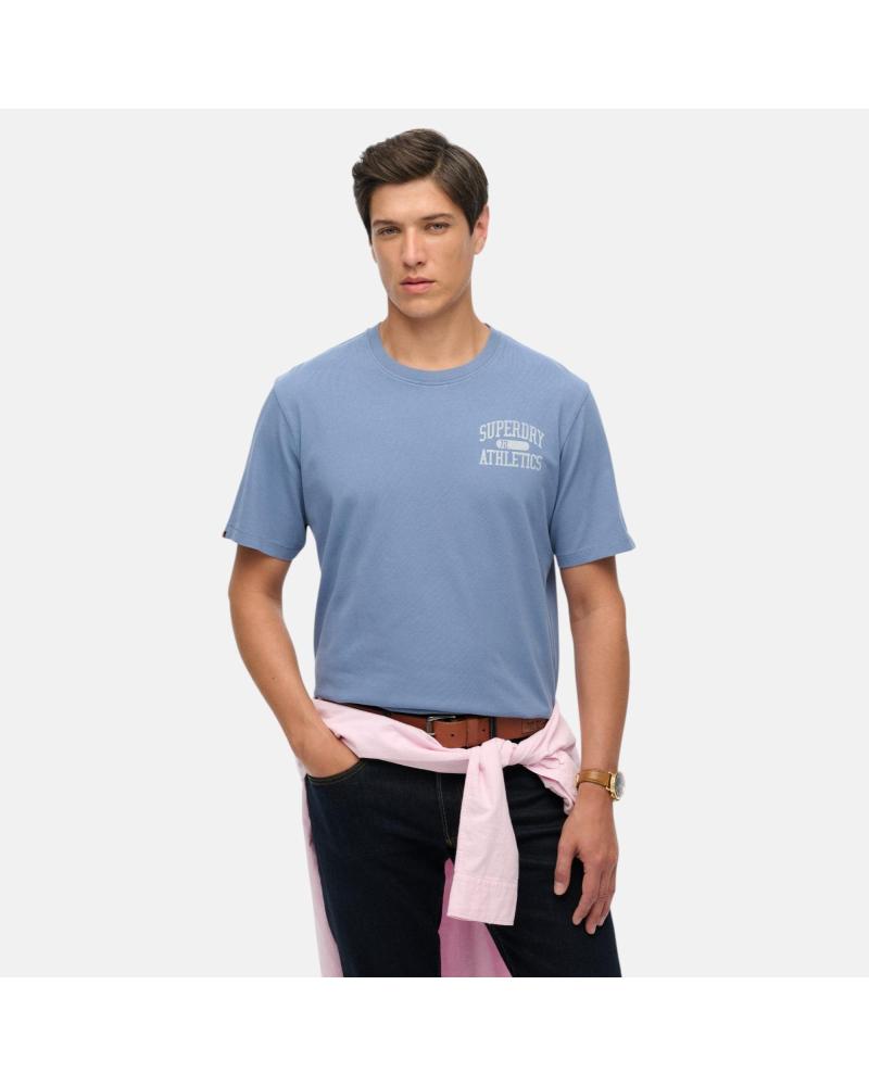 CAMISETA DE MANGA CORTA SUPERDRY CON LOGO ? AZUL CLARO NAN