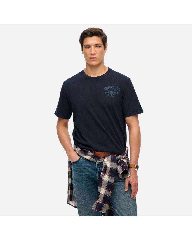 CAMISETA DE MANGA CORTA SUPERDRY CON LOGO SUTIL ? AZUL MARINO NAN