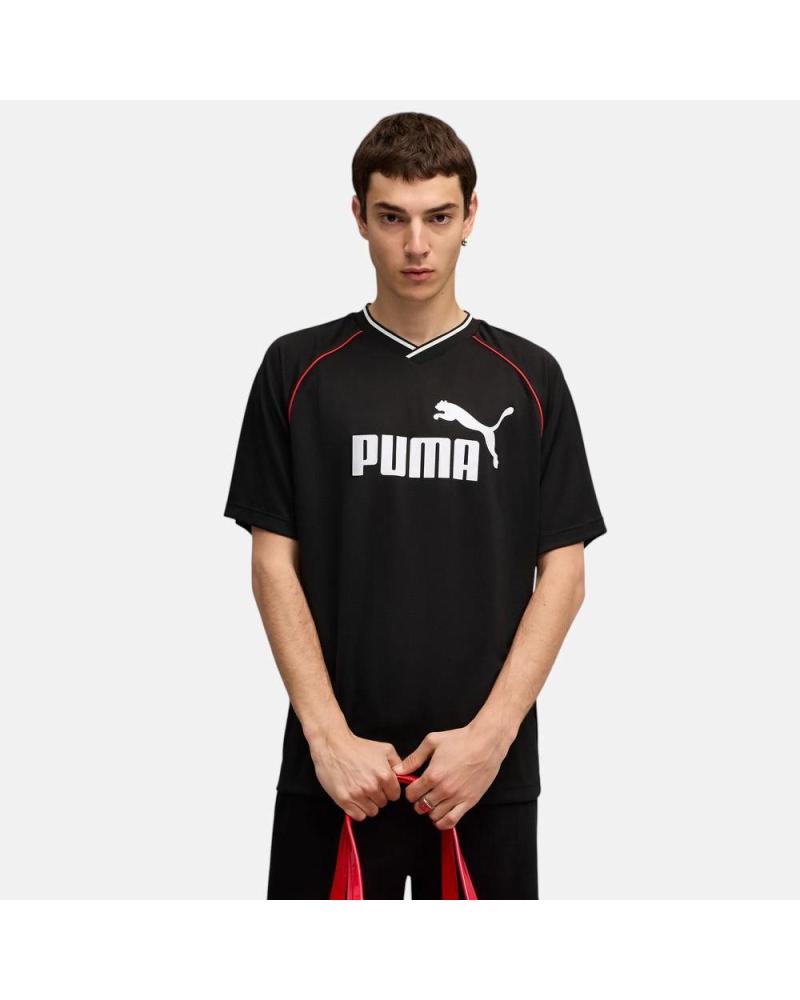 CAMISETA MANGA CORTA PUMA ESSENTIALS LOGO NEGRA NAN