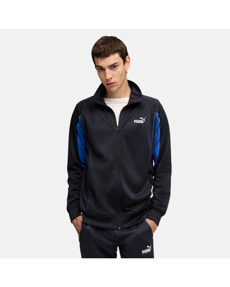 CHAQUETA CHÁNDAL PUMA CLÁSICA CON CREMALLERA Y DETALLES AZULES NAN