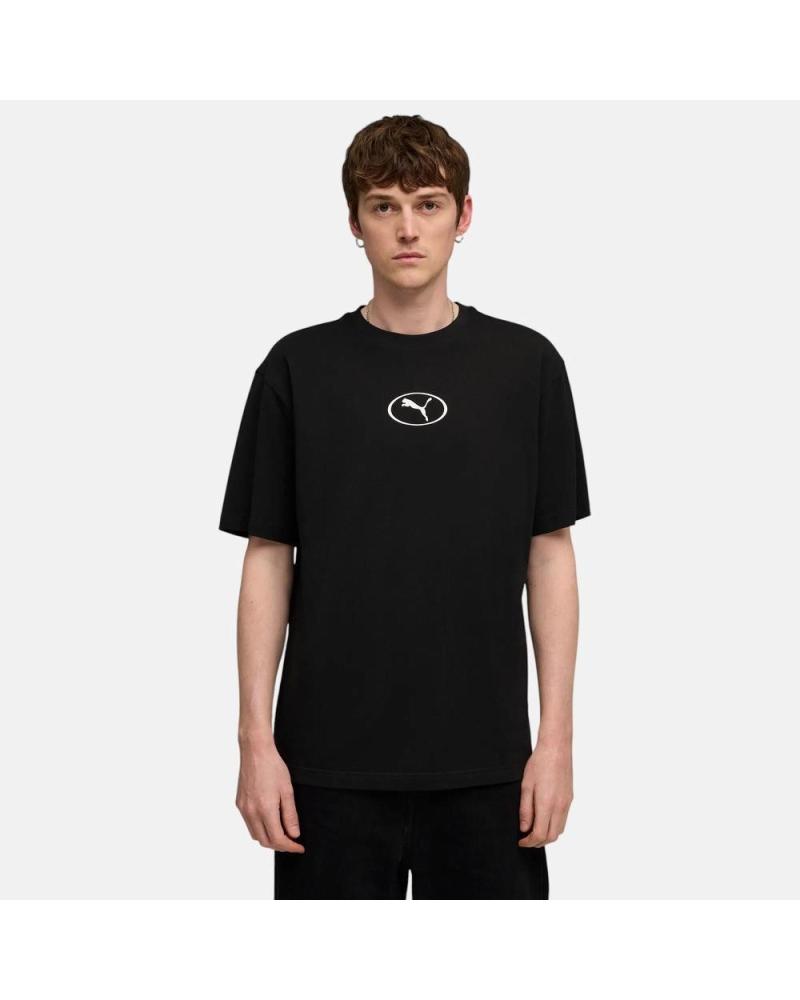 CAMISETA PUMA NEGRA MANGA CORTA HOMBRE NAN