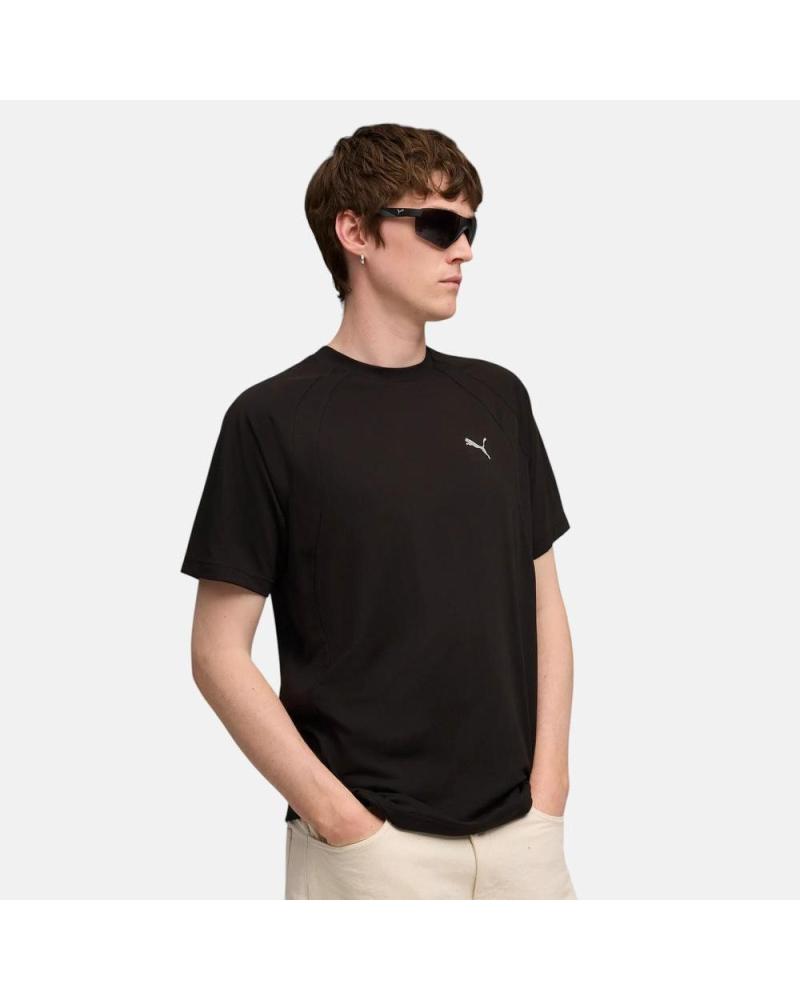 PUMA CAMISETA DE MANGA CORTA NEGRA CON LOGO NAN