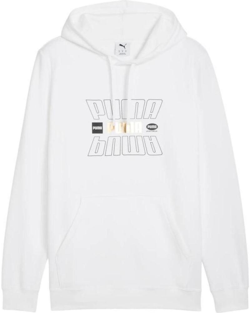 SUDADERA CON CAPUCHA PUMA PARA HOMBRE - BLANCA NAN