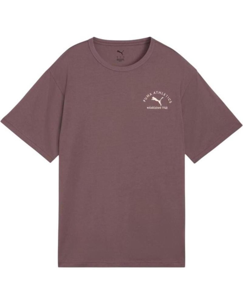 PUMA CAMISETA MANGA CORTA LOGO HOMBRE GRANATE NAN