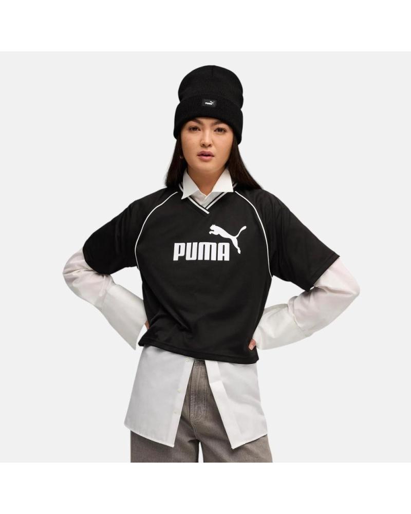 PUMA CAMISETA MANGA CORTA ESSENTIALS LOGO NEGRO NAN