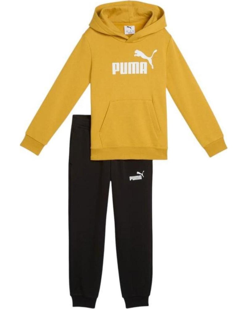 CHÁNDAL PUMA ESSENTIALS NIÑOS AMARILLO Y NEGRO CON SUDADERA Y PANTALÓN NAN