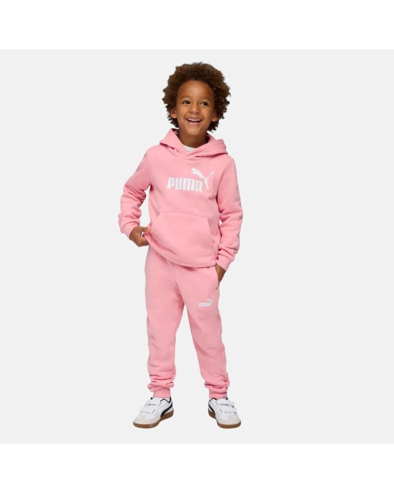 CHÁNDAL PUMA ESSENTIALS NIÑOS ROSA CON SUDADERA Y PANTALÓN NAN