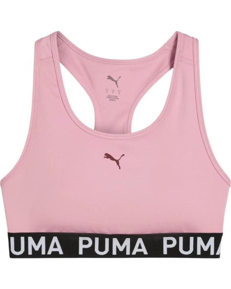 PUMA SUJETADOR DEPORTIVO MUJER LOGO BANDA ELÁSTICA ROSA ROSA
