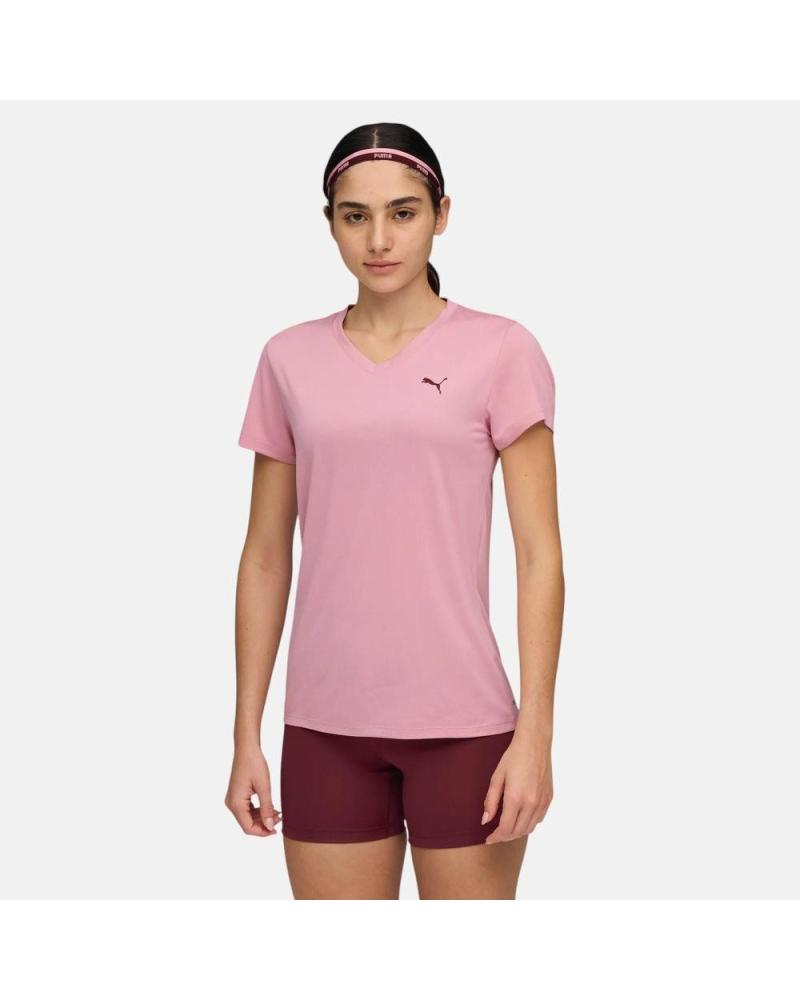 CAMISETA MANGA CORTA PUMA ESSENTIA MUJER ROSA ROSA
