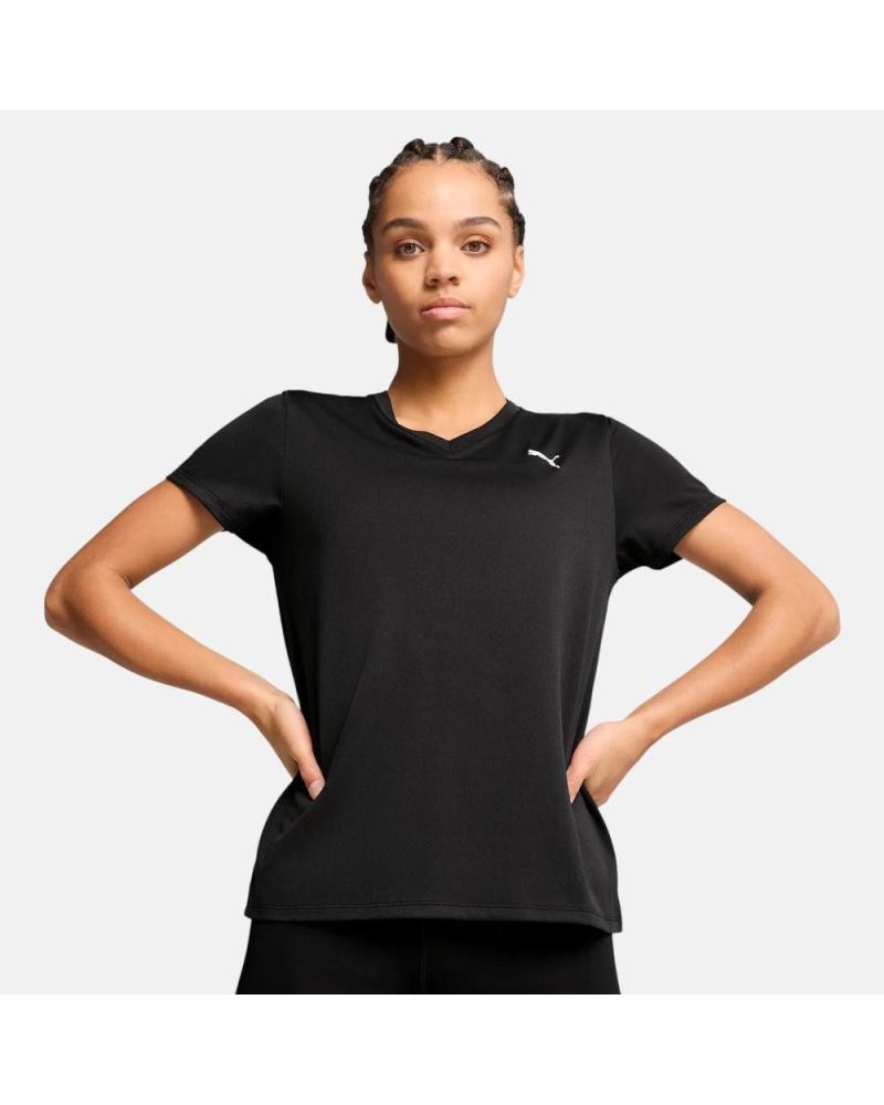 PUMA CAMISETA DEPORTIVA DE MANGA CORTA, MODELO 525890, COLOR NEGRO NAN
