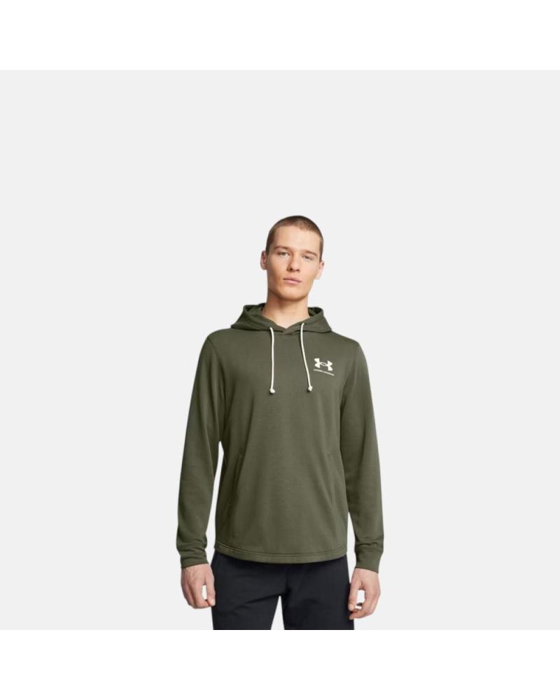 UNDER ARMOUR SUDADERA CON CAPUCHA VERDE OLIVA NAN