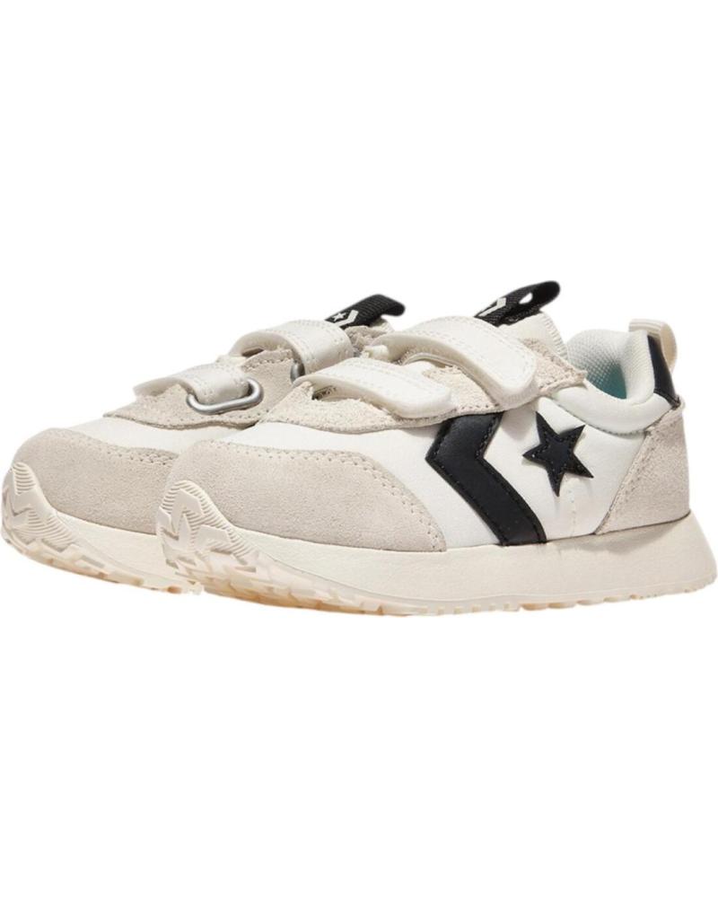 CONVERSE ZAPATILLAS CON VELCRO BEIGE Y NEGRO NAN