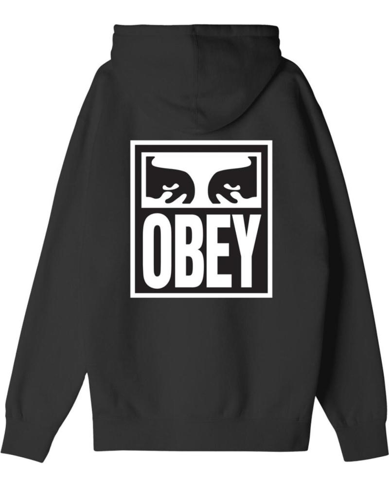 SUDADERA CON CAPUCHA OBEY EYES ICON NEGRA NAN