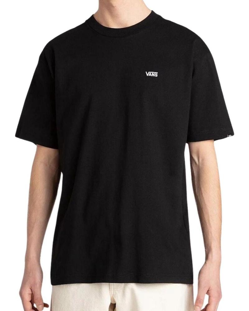 CAMISETA VANS OFF THE WALL LOOSE CON LOGO BORDADO EN EL PECHO NEGRA 001 - BLACK